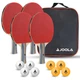 Набор для настольного тенниса Joola Team School 4 Bats 8 Balls (54825) - изображение 1