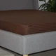 Простынь-чехол на резинке полуторная ТЕП Сатин Chocolate 2-04797_34328 160х200 см шоколадная - изображение 2