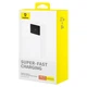 Зовнішній акумулятор Baseus Star-Lord Digital Display 30000 mAh 30W White - зображення 7