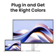 27" 16:9 IPS РК Mac Colors монітор, 3840х2160, 60 Гц, 5 мс (GtG), 95% P3, HDR, 2xHDMI 2.0/2xUSB C (P MA270U Silver BENQ (9H.LMWLB.QBE) - изображение 6