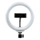 Кольцевая лампа LED Ring Fill Light диаметр 20 см (LJJ-20) с держателем для смартфона 3 режима Black - изображение 1