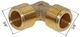 Уголок компрессора резьба 3/8"×3/8", качество (комп566) - изображение 3