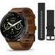 Смарт-часы Garmin Venu 4 (45mm), Black w/ Slate + Leather, GPS смарт-годинник (010-03014-03) - изображение 1