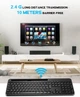 Беспроводной комплект клавиатура и мышь, 2.4G USB, 110 клавиш, слот для смартфона, черный, для ноутбука и ПК - Уценка - изображение 5