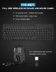 Беспроводной комплект клавиатура и мышь, 2.4G USB, 110 клавиш, слот для смартфона, черный, для ноутбука и ПК - Уценка - изображение 7