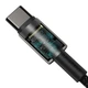 Кабель Baseus Tungsten Gold Fast Charging Data Cable Type-C to Type-C 100W 2M Black (CATWJ-A01) - изображение 2