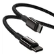 Кабель Baseus Tungsten Gold Fast Charging Data Cable Type-C to Type-C 100W 2M Black (CATWJ-A01) - изображение 3