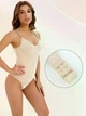 Коригуючий утягуючий боді-майка на тонких бретельках стрінги XXL Бежевий - зображення 2