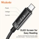 Кабель Mcdodo 240W Cab Vision USB-C to USB-C з OLED-дисплеєм, 5A, PD Fast Charge, нейлонова оплітка, 1.2 м CA-8900 - зображення 4