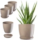 Горщик для квітів з підставкою Kadax Agen K10582 3 шт - зображення 1