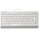 Клавіатура дротова A4Tech FK11 компактна мембранна 86 клавіш ENG/UKR 1.5 м White (FK11 USB White) - зображення 1