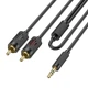 Кабель аудио Hoco UPA28 DC Jack 3.5 mm-2RCA (джек- 2 тюльпана) 1.5 м - изображение 3