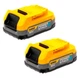 Набір акумуляторів DeWALT DCBP034E2 PowerStack 18V 1.7Ah, 2 шт (DCBP034E2) - зображення 1
