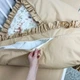 Постельный комплект рюшами в кровать 120х60 см Oh My Kids «Лисички совушки» ранфорс - изображение 9