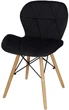 Krzesło Torino do kuchni i salonu Springos Czarny welur DC0029 (5907719470115) - obraz 1