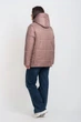 Демісезонна куртка жіноча великого розміру UF-Fashion LR 201 60 бежевий - зображення 4