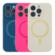 Чохол Premium Glow Silicone Case Full Camera with Magsafe для iPhone 15 Pro Max Dark blue - изображение 2