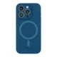 Чохол Premium Glow Silicone Case Full Camera with Magsafe для iPhone 15 Pro Max Dark blue - изображение 1