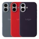 Чохол Premium Silicone Case Metal Buttons (AA) для iPhone 16 Red - изображение 2