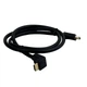 Кабель UGREEN HDMI 4K Cable Male to Male 90 Degree Black 1м - зображення 2