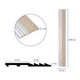 Стінова рейка Sticker Wall 2900Х157Х11 мм Бежева зі сріблом SW-00002150 - зображення 3