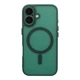 Чохол Premium TPU+PC Magnetic Matte Camera Lens with Magsafe для iPhone 16 Dark Green - зображення 1