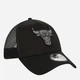 Czapka z daszkiem z siatką New Era Bob Logo 9Forty Trucker Bulls 12523913 One Size Czarna - obraz 4