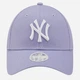 Czapka z daszkiem damska New Era Wmns League Ess 940 Nyy Lvd 60222524 One Size Fioletowa - obraz 3