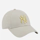 Czapka z daszkiem damska New Era Wmns Metallic Logo 940 Nyy Stn 60222491 One Size Mleczna - obraz 4
