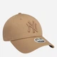 Czapka z daszkiem damska New Era Wmns Lge Ess 940 Nyy 60471463 One Size Brązowa - obraz 4
