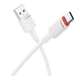 Кабель USB Borofone BX110 Type-C 3A Білий - изображение 1