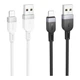 Кабель для заряджання та передачі даних USB Hoco X109 Silicone 2.4A USB to Lightning 1m White - зображення 2