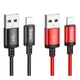Кабель USB Hoco X89 Lightning 2.4A 2m Чорний - зображення 2