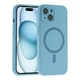 Чохол Glow Silicone Case Full Camera with Magsafe для iPhone 15 Yellow - изображение 3