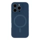 Чохол Premium Glow Silicone Case Full Camera with Magsafe для iPhone 16 Pro Dark blue - изображение 1