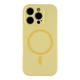 Чохол Glow Silicone Case Full Camera with Magsafe для iPhone 16 Pro Max Yellow - изображение 1