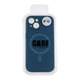 Чохол Premium Glow Silicone Case Full Camera with Magsafe для iPhone 15 Dark blue - изображение 2