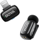 Бездротовий петличний мікрофон BOYA mini-16 Lightning Black - зображення 1