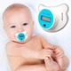 Соска-термометр Baby Temp бело-синий 120х48х17 мм пластик - изображение 2