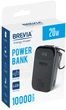 УМБ BREVIA ePower CompactMini 10000 mAh LCD + cable 20W Black (45420CMB) - зображення 8