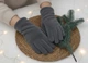 Перчатки женские трикотажные ангора сенсорные 389136 One size Синие - изображение 1
