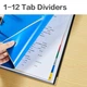 Разделитель A4 Deli 1-12 цифровой пластик цветной (5725A) - изображение 3