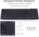 Мини беспроводная клавиатура Rii K12+, черная - изображение 2