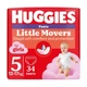 Підгузки-трусики Huggies Little Movers Pants для дівчаток, розмір 5 (12-17 кг), 34 шт - зображення 1