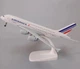 Модель літака Airbus A380 Air France 1:300, металева лита колекційна модель авіалайнера 20 см - зображення 10