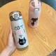 Термос дитячий з трубочкою Meow You 350 мл Сірий для школи з нержавіючої сталі до 10 годин - зображення 6