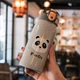 Детский Термос с трубочкой Panda 350 мл Серый для школы из нержавеющей стали до 10 часов - изображение 2
