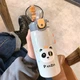 Детский Термос с трубочкой Panda 350 мл Серый для школы из нержавеющей стали до 10 часов - изображение 3