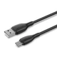 Кабель Vention USB 2.0 A Male to C Male 3A Cable 1M Black Flexible PVC Type (CWABF) - зображення 1