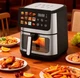 Аерофритюрниця-мультипіч Sokany SK-10115 10 л 2600 Вт Чорний - зображення 3